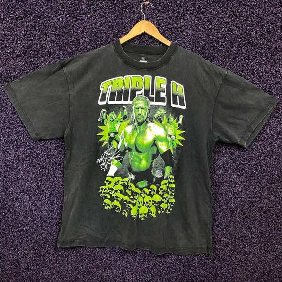 Triple H Neon Monochrome Poster Tshirt size extra large - Picture 1 of 4